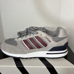 Adidas Run 80s Men's 8.5 Running Shoe Athletic Sneakers Grey Footwear Trainers